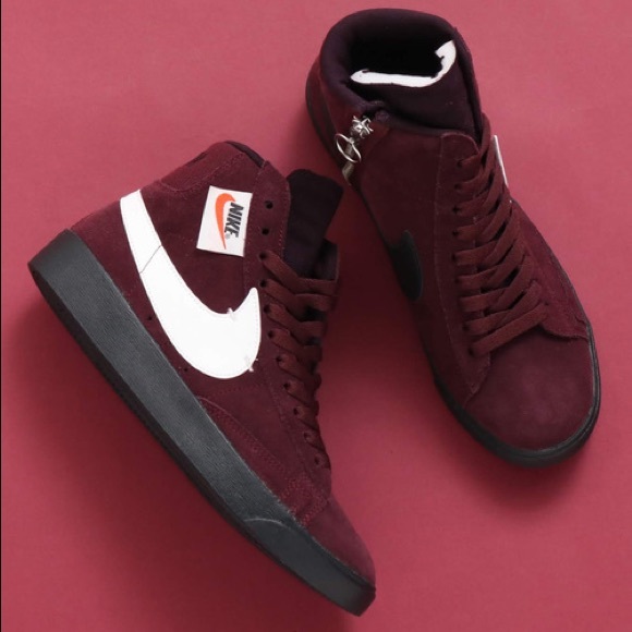 nike blazer mid rebel burgundy